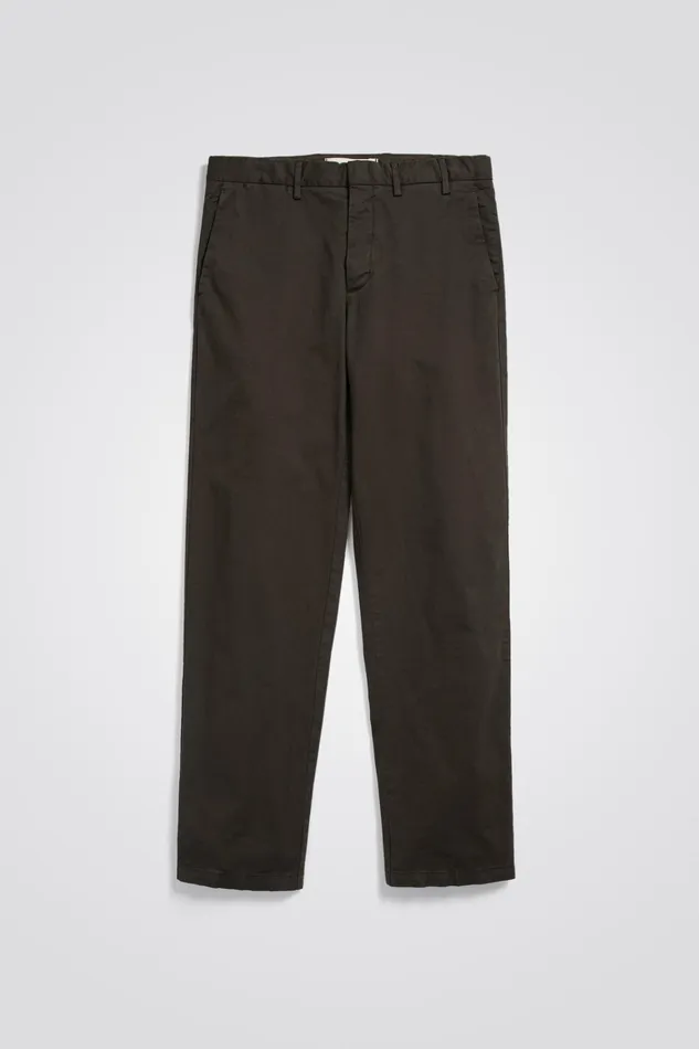 Men Aros Regular Italian Brushed Twill Chino Beech Green Norse Projects Trousers