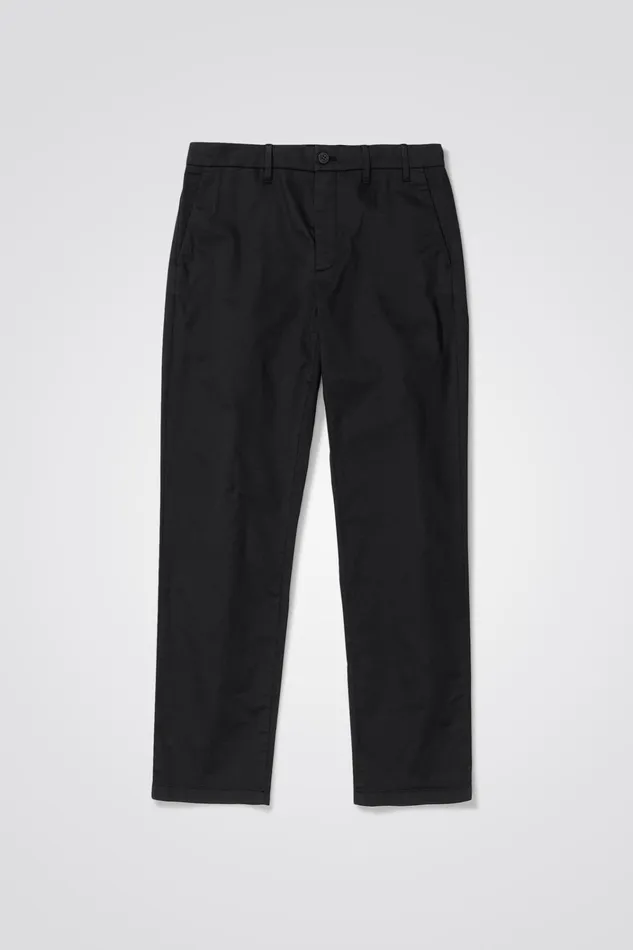 Men Aros Regular Light Stretch Chino Black Norse Projects Trousers