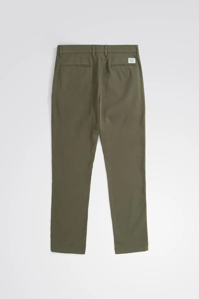 Men Aros Slim Light Stretch Chino Sediment Green Norse Projects Trousers