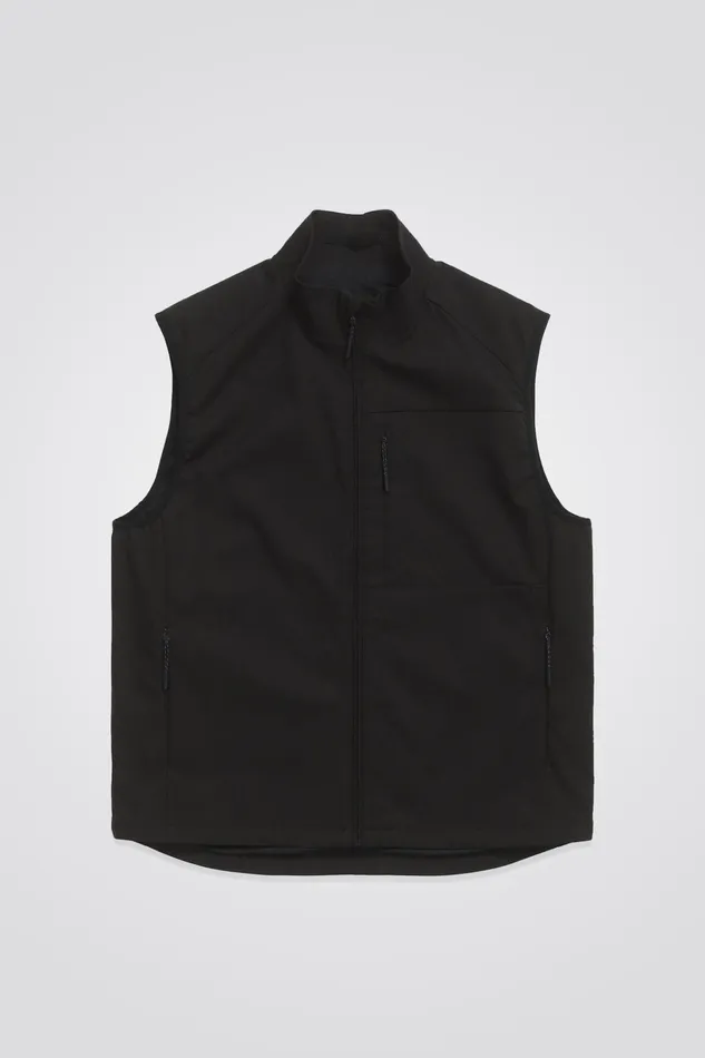 Men Birkholm Solotex Twill Vest Black Norse Projects Outerwear
