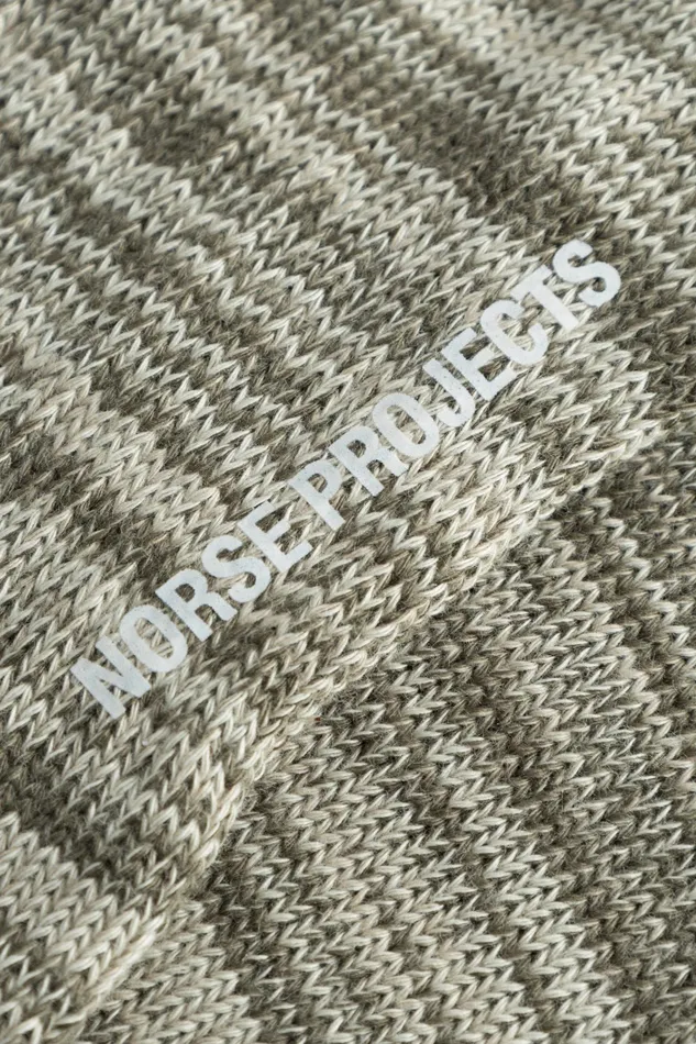 Men Bjarki Cotton Twist Sock Sediment Green Norse Projects Accessories