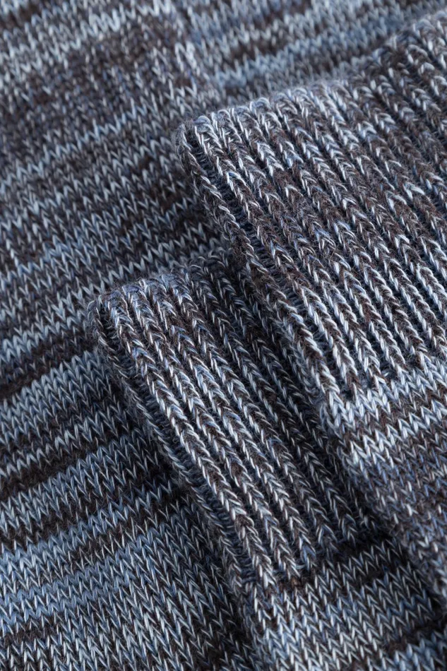 Men Bjarki Cotton Twist Sock Steel Blue Norse Projects Accessories
