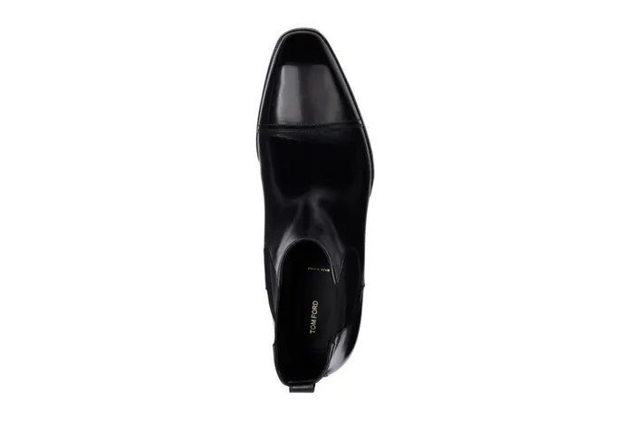 Men Boots Tom Ford Elkan Leather Chelsea Boots Black Men Boots Tom Ford Elkan Leather Chelsea Boots Black