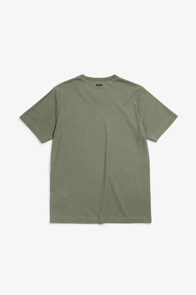 Men Cotton Crpe Tshirt Sediment Green Norse Projects TShirts