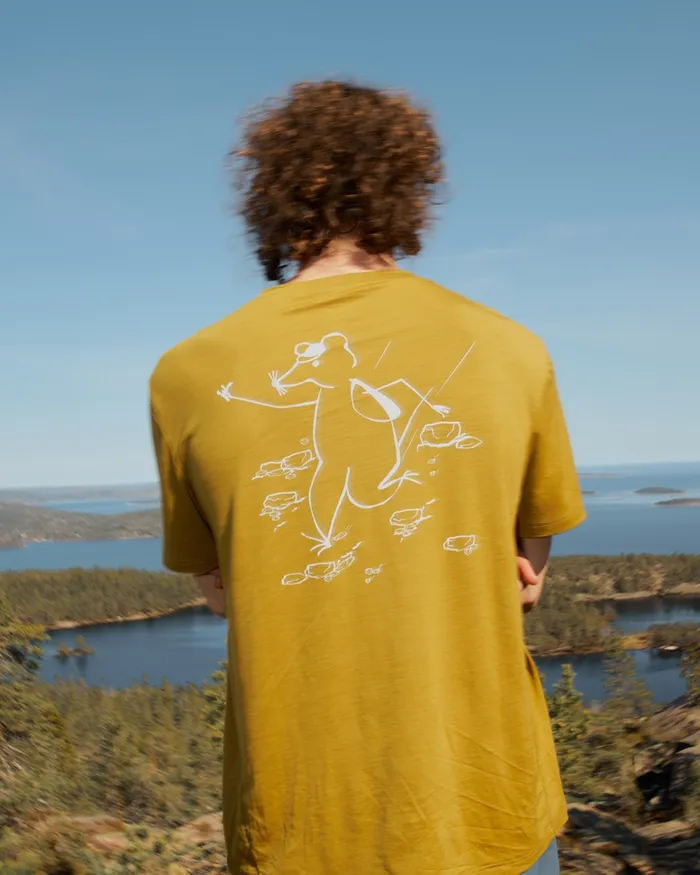 Men Dagr Merino Tee Juniper Green Klttermusen TShirts
