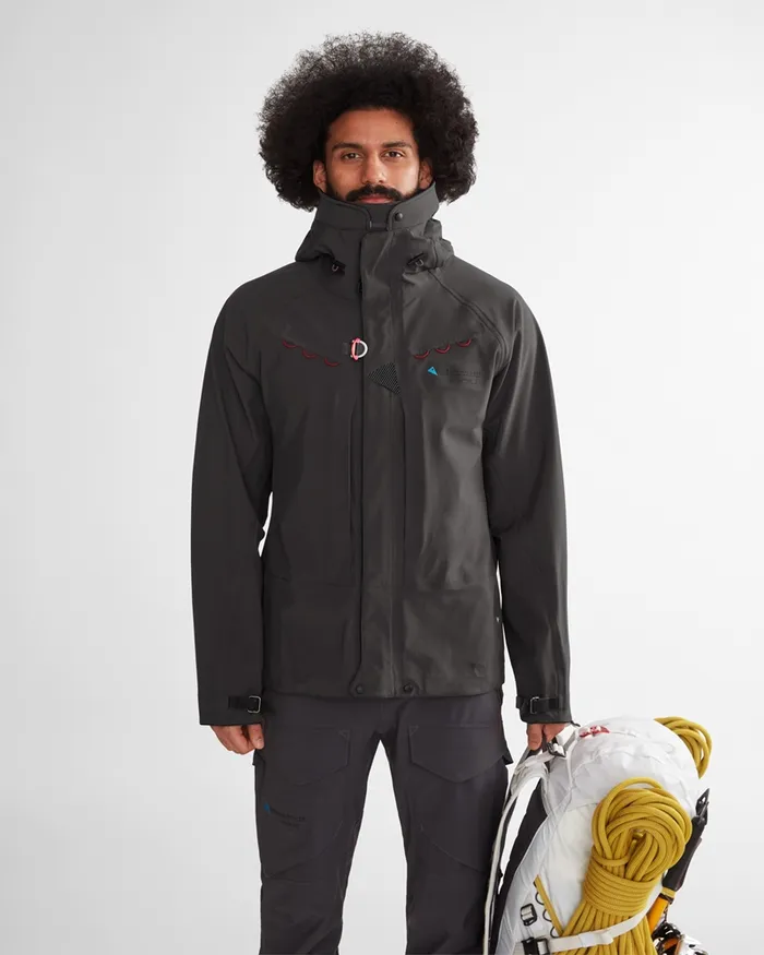 Men Draupner Waterproof Cutan Jacket Midnight Blue Klttermusen Waterproof Jackets