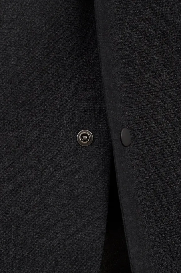 Men Emil Cordura Tech Wool Blazer Charcoal Melange Norse Projects Outerwear