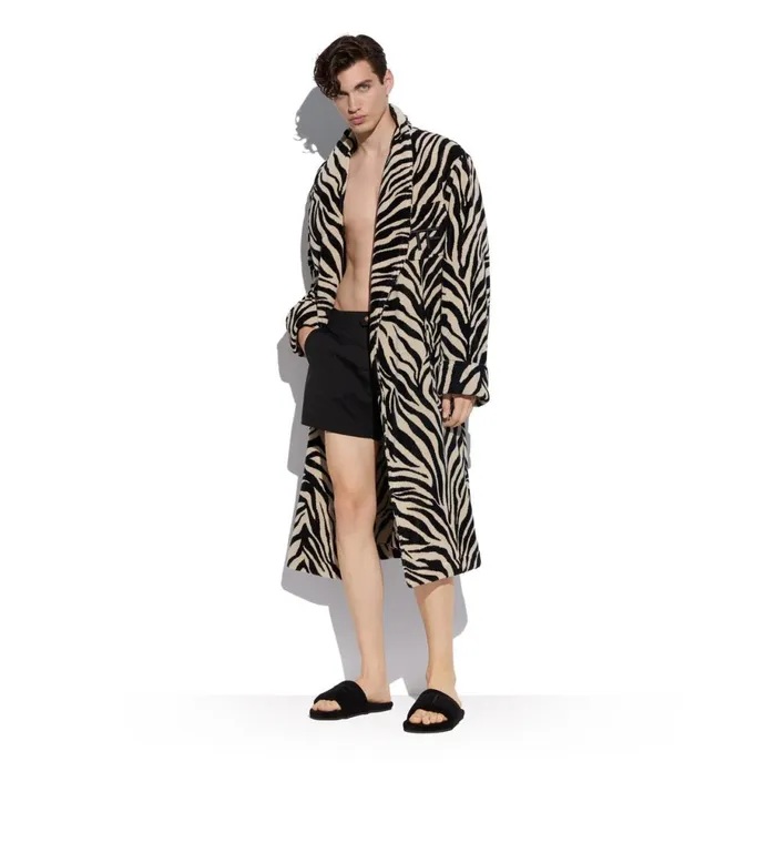 Men Espadrilles and Sandals Tom Ford Towelling Harrison Slipper Black Men Espadrilles and Sandals Tom Ford Towelling Harrison Slipper Black