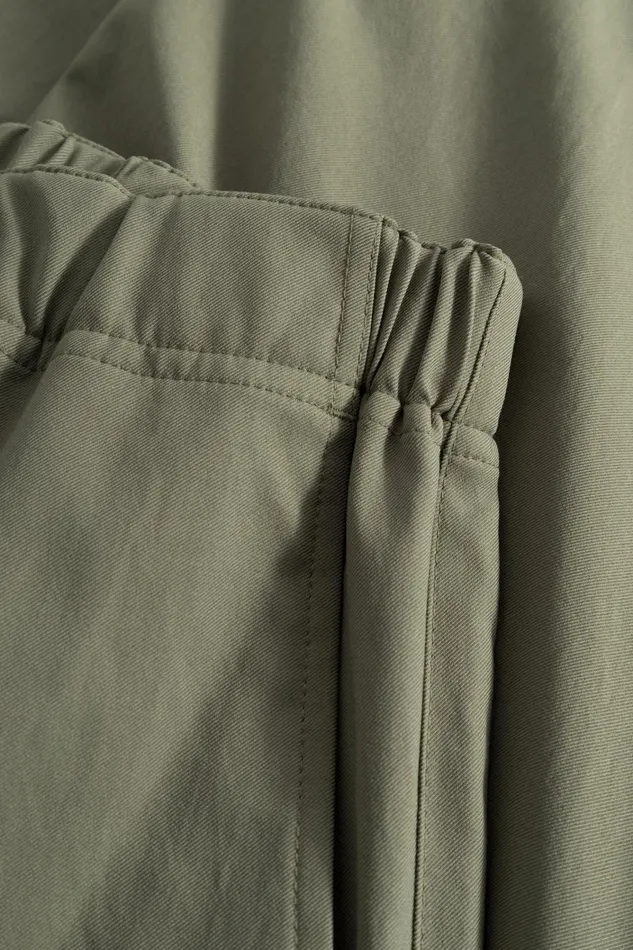 Men Ezra Relaxed Solotex Twill Trouser Sediment Green Norse Projects Trousers