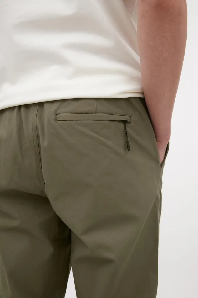 Men Ezra Relaxed Solotex Twill Trouser Sediment Green Norse Projects Trousers
