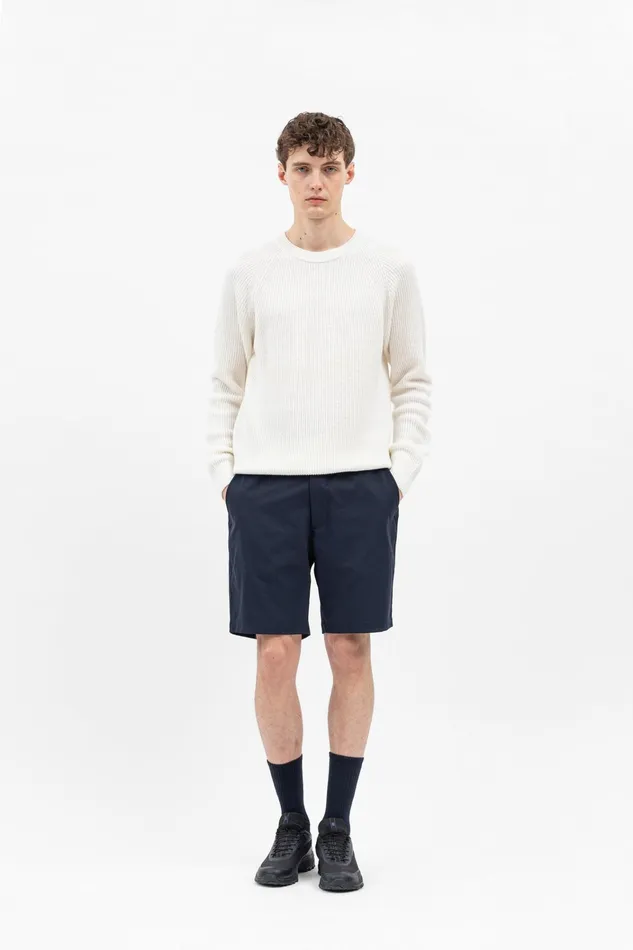 Men Ezra Solotex Short Dark Navy Norse Projects Shorts