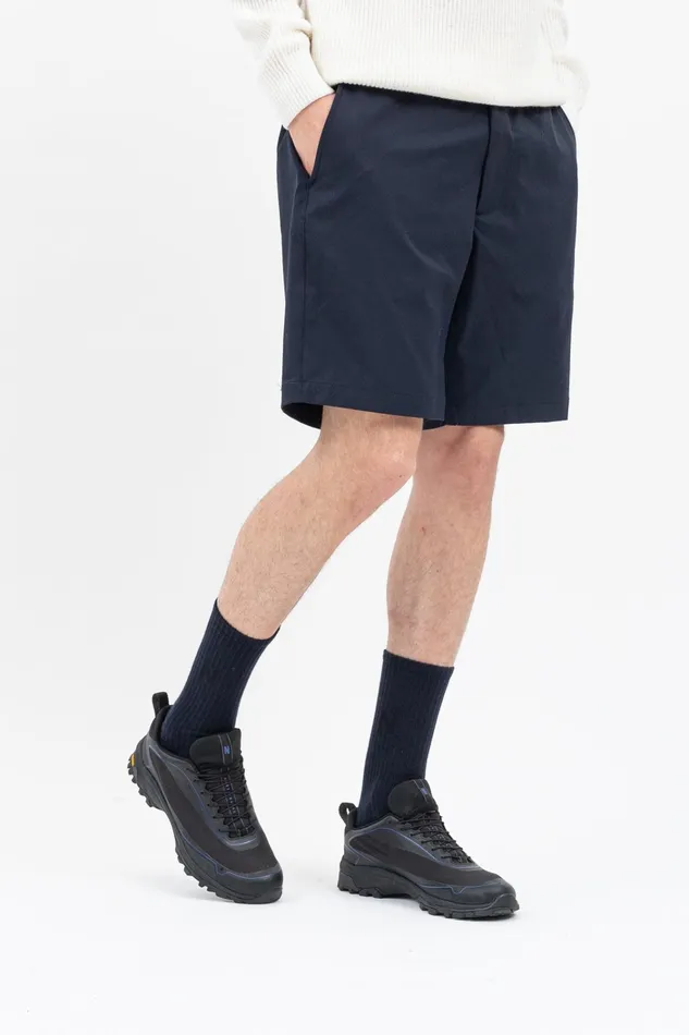 Men Ezra Solotex Short Dark Navy Norse Projects Shorts