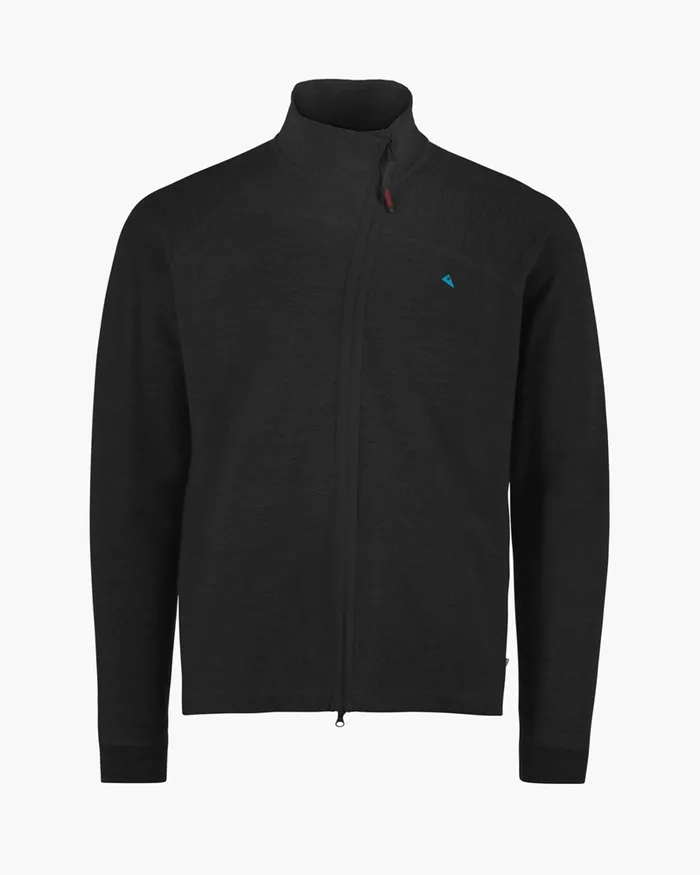 Men Hdur Zip Jacket Black Klttermusen Fleeces and Sweaters