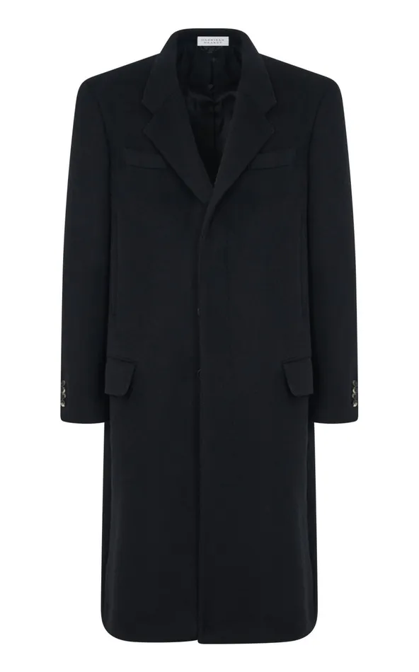 Men Jackets and Outerwear Gabriela Hearst Slade Coat In Black DoubleFace Recycled Cashmere Men Jackets and Outerwear Gabriela Hearst Slade Coat In Black DoubleFace Recycled Cashmere