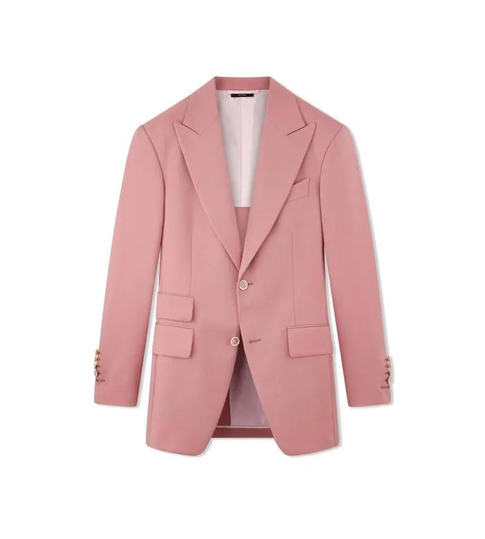 Men Jackets Tom Ford Wool Mohair Hopsack Atticus Jacket Antique Rose