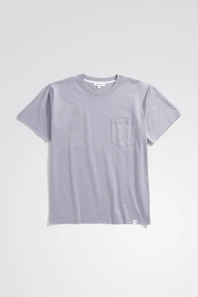 Men Johannes Organic Pocket Tshirt Crocus Purple Norse Projects TShirts