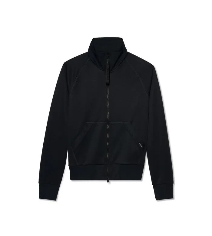 Men Knitwear Tom Ford Technical Funnel Neck Black
