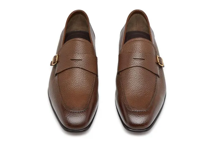 Men Loafers Tom Ford Grain Leather Dover Loafer Brown