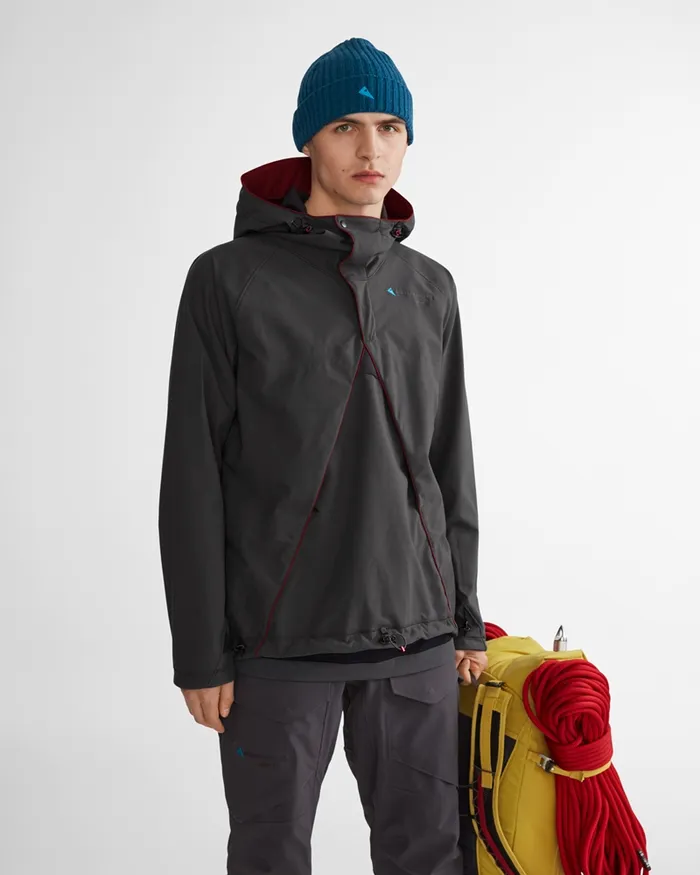 Men Lodur Cutan Anorak Midnight Blue Klttermusen Wind Resistant Jackets