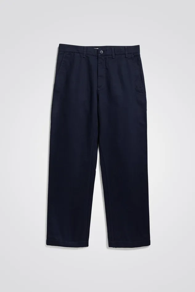 Men Lukas Heavy Dark Navy Norse Projects Trousers