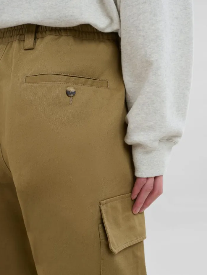 Men Marni Pants Green Organic Gabardine Cargo Pants