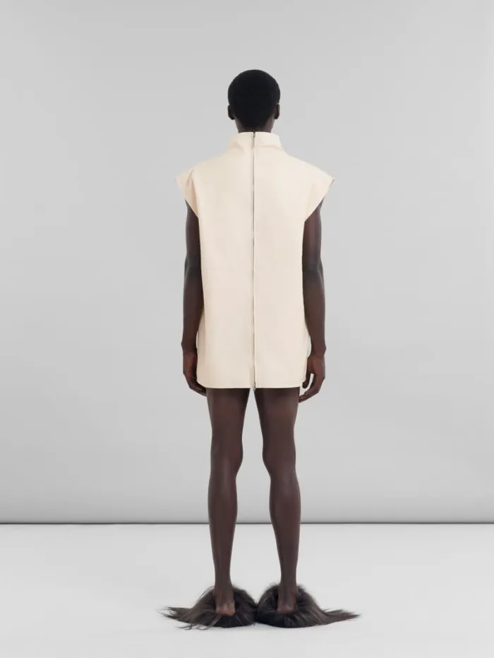 Men Marni Tops and Tshirts Peach Nappa Leather Dress