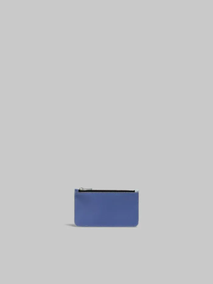 Men Marni Wallets and Small Leather Goods Purple And Blue Tribeca Card Case