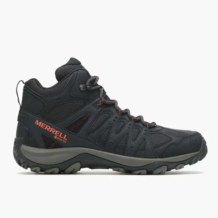 Men Merrell Boots Accentor Sport 3 Mid GORETEX Blacktangerine