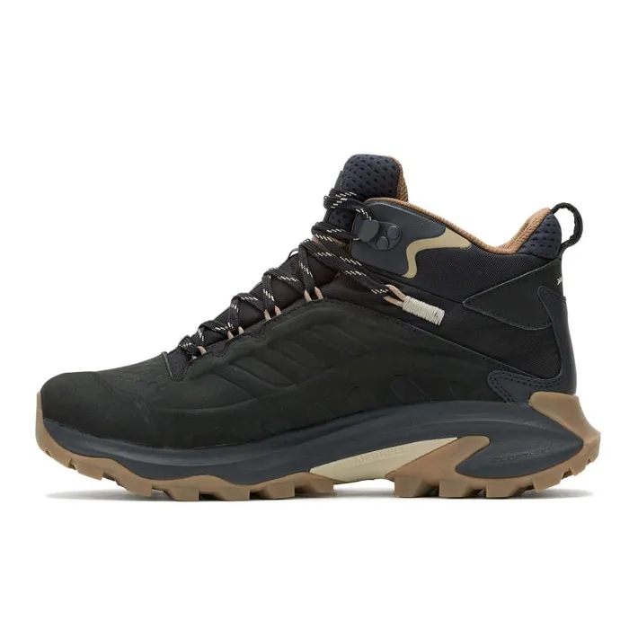 Men Merrell Boots Moab Speed 2 Leather Mid Waterproof Black Men Merrell Boots Moab Speed 2 Leather Mid Waterproof Black