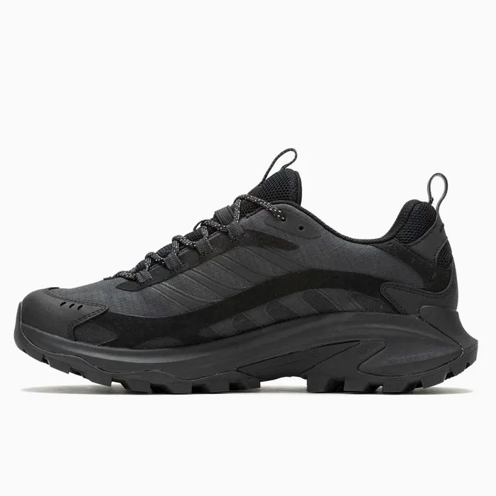 Men Merrell Shoes Moab Speed 2 GORETEX Black Men Merrell Shoes Moab Speed 2 GORETEX Black