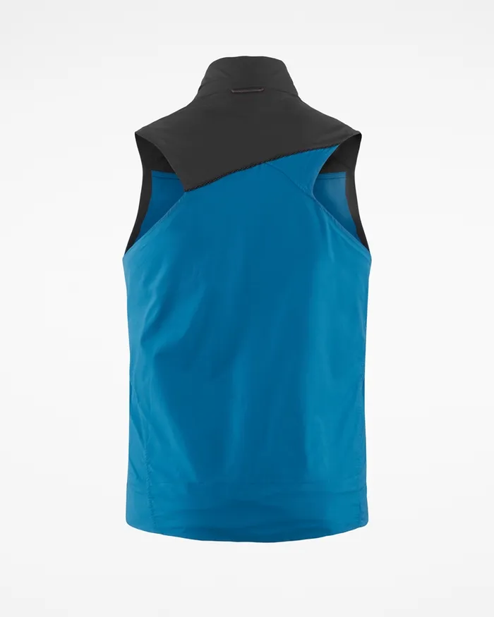 Men Nal Windbreaker Vest Blue Sapphireraven Klttermusen Vests