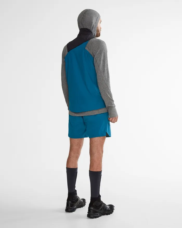 Men Nal Windbreaker Vest Blue Sapphireraven Klttermusen Vests