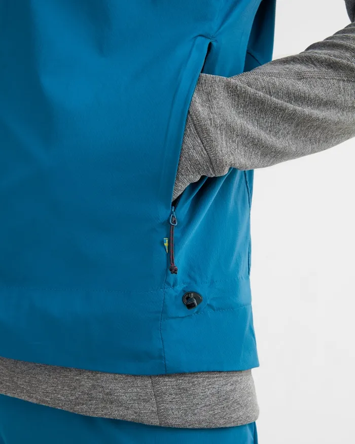 Men Nal Windbreaker Vest Blue Sapphireraven Klttermusen Vests