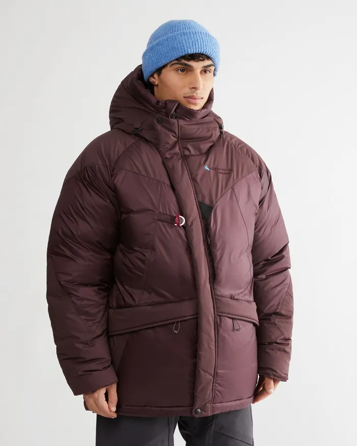 Men Nifelheim Expedition Down Jacket Amaranth Red Klttermusen Down and Insulated Jackets
