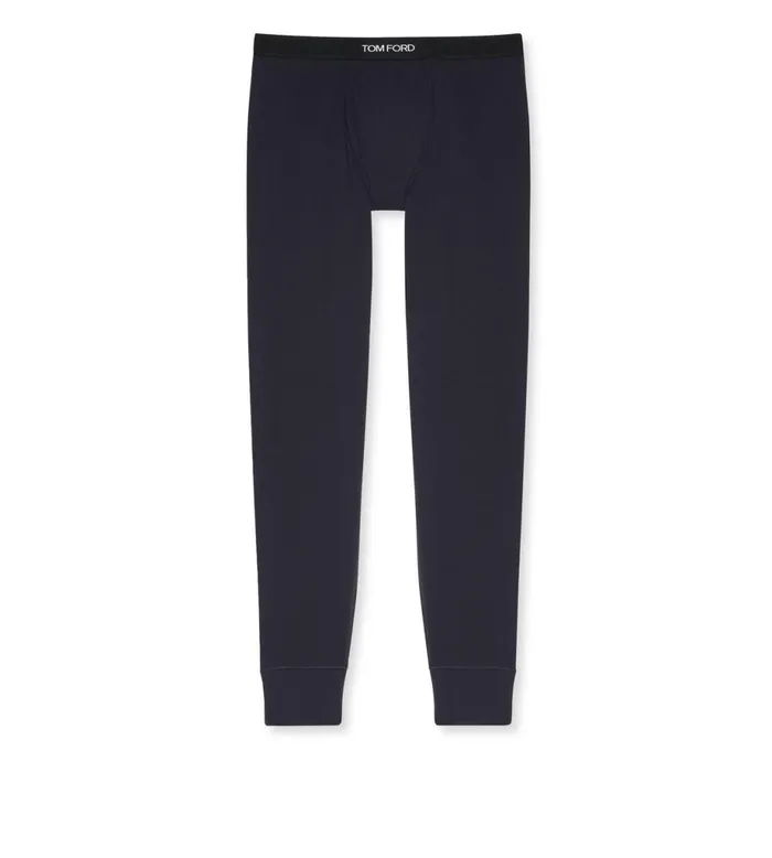 Men PAJAMA PANTS and LONG JOHNS Tom Ford Cotton Long Johns Ebony