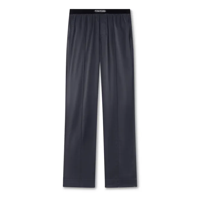 Men PAJAMA PANTS and LONG JOHNS Tom Ford Silk Pajama Pants Dark Grey