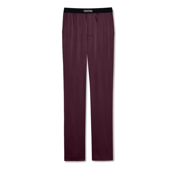 Men PAJAMA PANTS and LONG JOHNS Tom Ford Silk Pajama Pants Wine