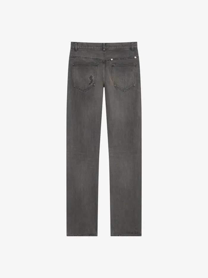 Men Pants and Shorts Givenchy Straight Fit Jeans In Vintage Destroyed Denim Black Men Pants and Shorts Givenchy Straight Fit Jeans In Vintage Destroyed Denim Black