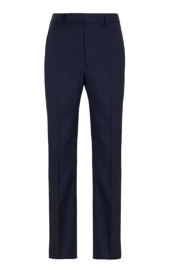 Men Pants Gabriela Hearst Sebastian Pant In Dark Navy Wool