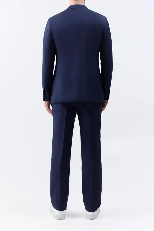 Men Pants Gabriela Hearst Sebastian Pant In Dark Navy Wool
