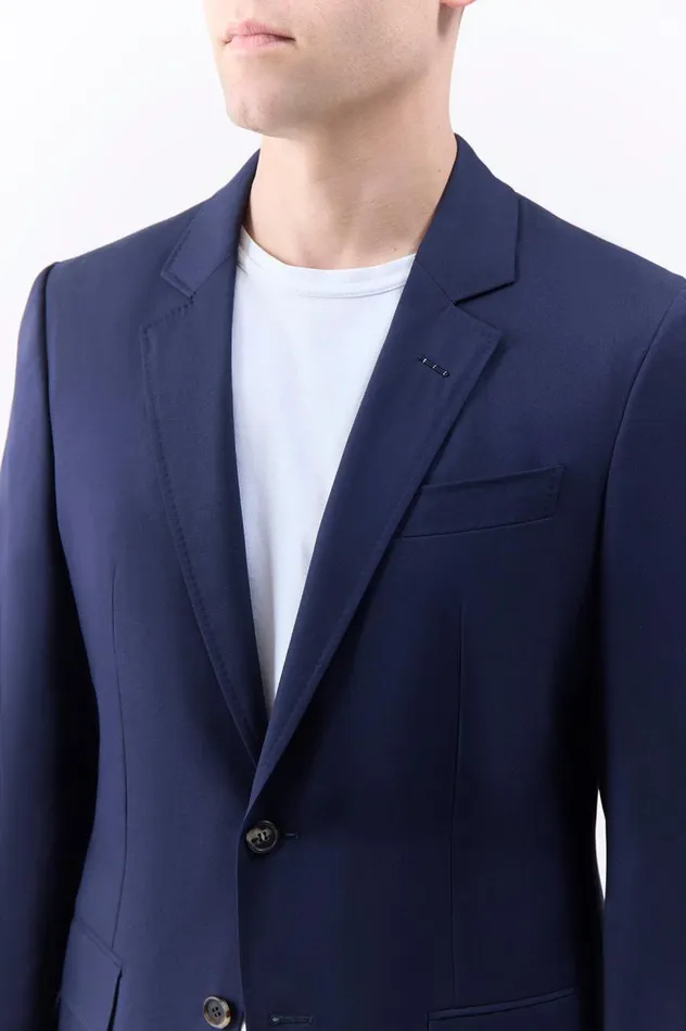 Men Pants Gabriela Hearst Sebastian Pant In Dark Navy Wool