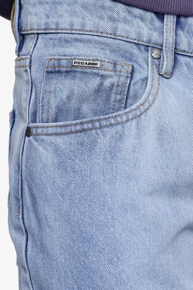 Men Pegador Basic Bottoms Baltra Baggy Jeans Washed Light Blue Men Pegador Basic Bottoms Baltra Baggy Jeans Washed Light Blue