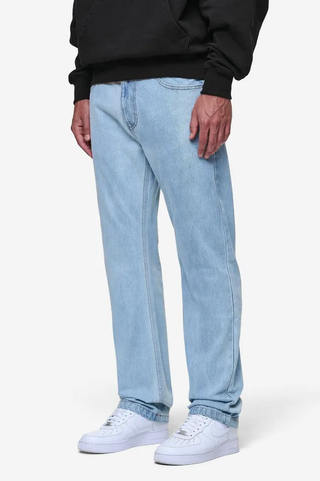 Men Pegador Basic Bottoms Baures Straight Jeans Washed Light Blue Men Pegador Basic Bottoms Baures Straight Jeans Washed Light Blue