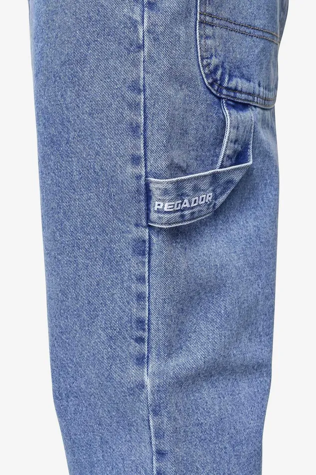Men Pegador Basic Bottoms Daule Baggy Workwear Jeans Washed Blue Men Pegador Basic Bottoms Daule Baggy Workwear Jeans Washed Blue