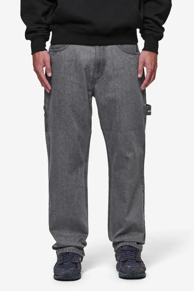 Men Pegador Basic Bottoms Daule Baggy Workwear Jeans Washed Grey Men Pegador Basic Bottoms Daule Baggy Workwear Jeans Washed Grey