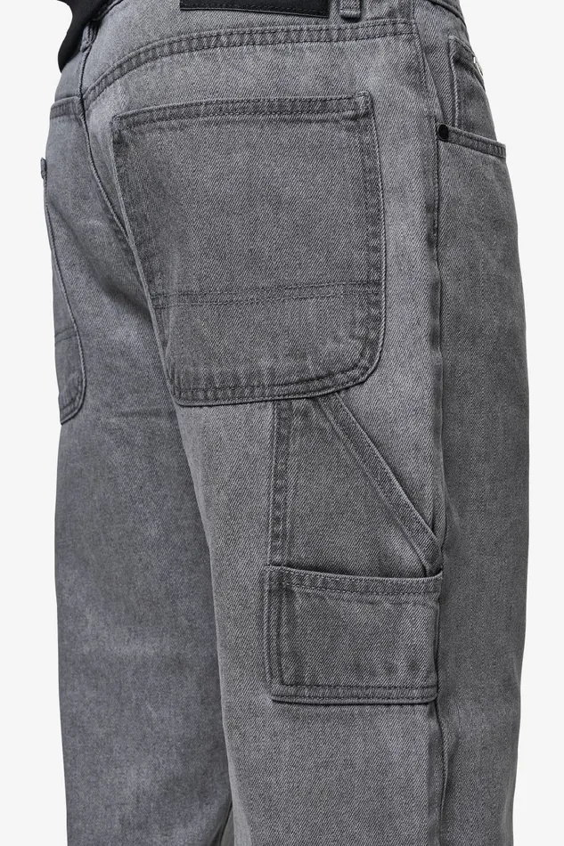 Men Pegador Basic Bottoms Daule Baggy Workwear Jeans Washed Grey Men Pegador Basic Bottoms Daule Baggy Workwear Jeans Washed Grey