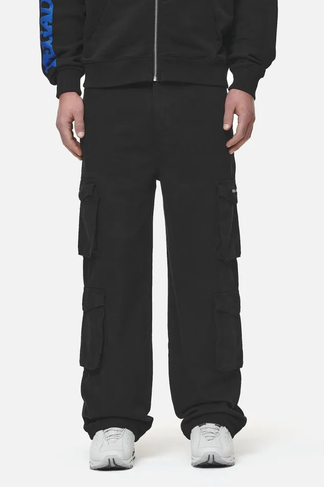Men Pegador Cargos Garlan Wide Cargo Pants Black Men Pegador Cargos Garlan Wide Cargo Pants Black