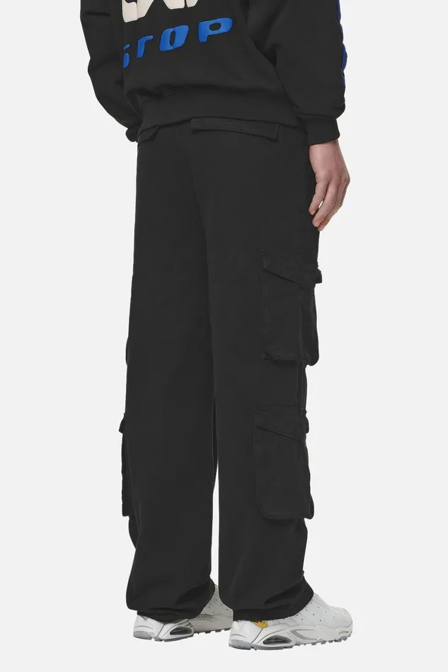 Men Pegador Cargos Garlan Wide Cargo Pants Black Men Pegador Cargos Garlan Wide Cargo Pants Black