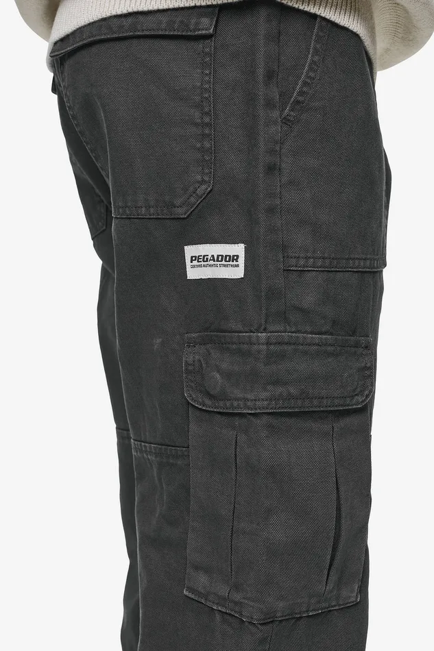 Men Pegador Cargos Risley Cargo Pants Dark Grey Men Pegador Cargos Risley Cargo Pants Dark Grey
