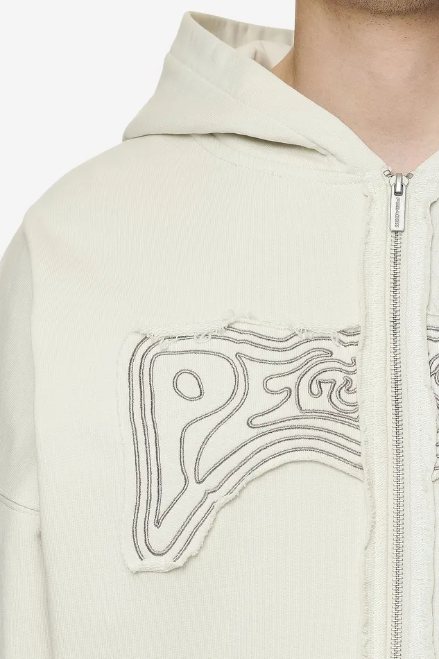 Men Pegador Hoodies Avon Boxy Sweat Jacket Washed Salty Cream Men Pegador Hoodies Avon Boxy Sweat Jacket Washed Salty Cream